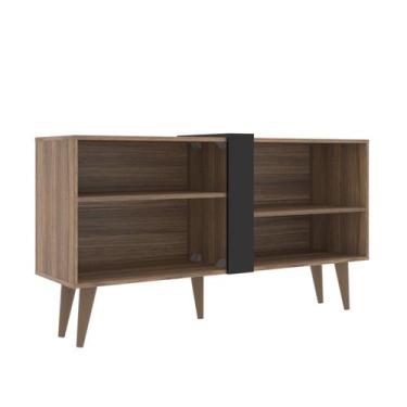 Imagem de Rack para TV até 43 Polegadas 107cm 2 Prateleiras Soberano Marrom - Di