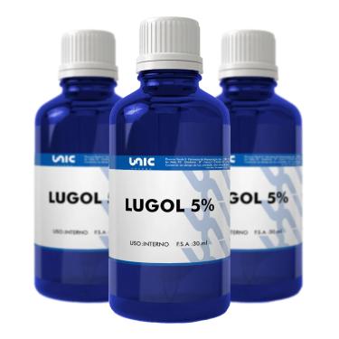 Imagem de lugol 5% iodo Inorgânico 30Ml Kit c/3