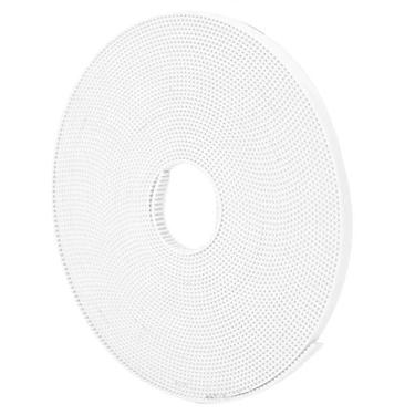 Imagem de Correia dentada de 6 mm, correia dentada de borracha branca 5/10 tira dentada com núcleo de aço 2GT ‑ 6 mm para homens e mulheres para transmissão linear(10m)