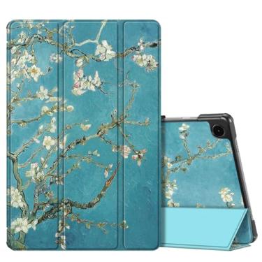 Imagem de Fintie Capa Fina Para Samsung Galaxy Tab A9 Plus/A9+ 5G 11 Polegadas Modelo 2023 (Sm-X210/X216/X218), Ultrafina, Leve E Dura, Capa Traseira Tripla com Suporte Automático Wake/Sleep, Florescer