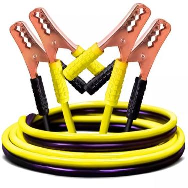 Imagem de Cabo Auxiliar de Partida 500 AMP para Carros e Caminhões Cabo Chupeta Reforçado com Bolsa de Transporte Reforçado e Seguro