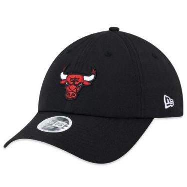 Imagem de Boné NBA Chicago Bulls New Era Open Back Aba Curva Feminino, Preto, Ún