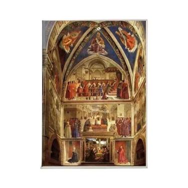 Imagem de Elegante Pintura a Óleo Da Madonna De São Silvestre, Impressão Em Tela