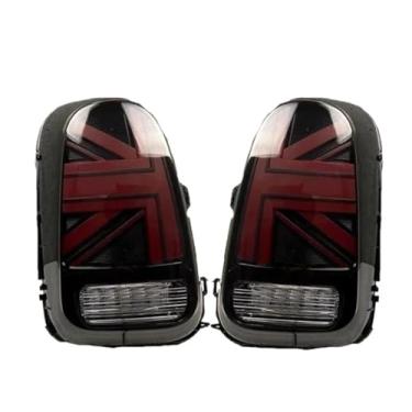 Imagem de 1 par de luzes traseiras LED compatíveis com BMW compatíveis com Mini Cooper Countryman F60 2017-2022 freio traseiro reverso piscas sequenciais luzes traseiras(2pcs Red Smoke)