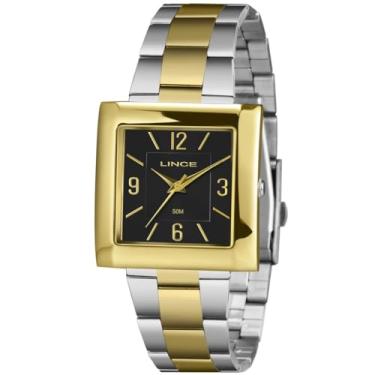 Imagem de Relógio Lince Feminino Ref: Lqt4767l34 P2sk Retangular Bicolor
