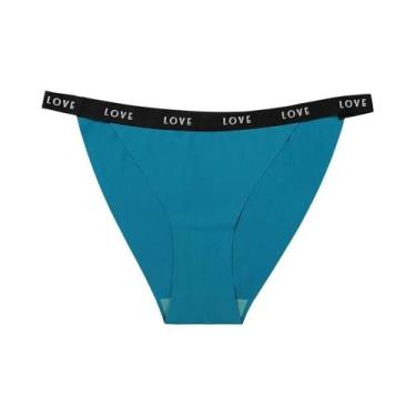 Imagem de Calcinhas Sem Costura Femininas Com Cintura Em Letra, Lingerie Charmos