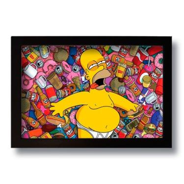Imagem de Quadro Decorativo Homer Simpson Beer 33x43 Cm
