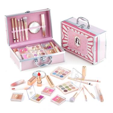Imagem de Kit de Maquiagem Infantil com 41 Peças e Estojo para Adolescentes de 12 a 16 Anos, Color Nymph Retrô, Rosa