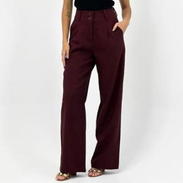 Imagem de Calça Yegrina Pantalona Alfaiataria em Tecido Feminina-Feminino