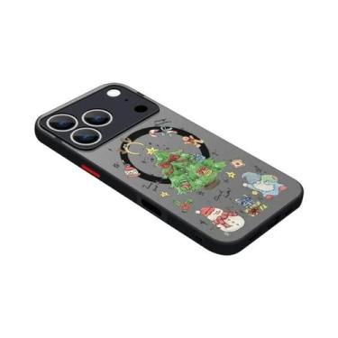 Imagem de Capa Magnética Com Padrão De Natal Para iPhone 13 pro Max 12 pro 11 Ma