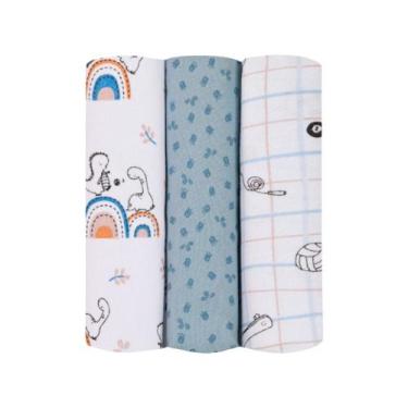 Imagem de Cueiro flanelado papi baby estampado 4106185 papi - PAPI TEXTIL