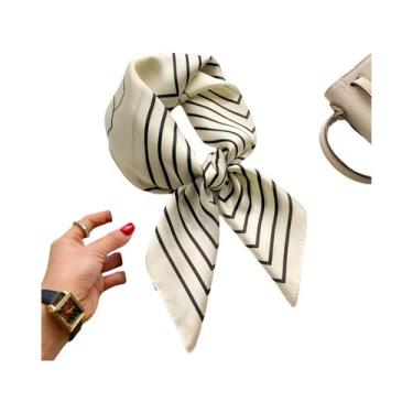Imagem de Lenço Quadrado De Seda Luxuoso Feminino Para O Verão, Hijab, Lenço De 