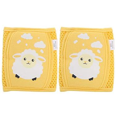 Imagem de Joelheiras para bebês, acessórios protetores de segurança de perna macia para bebês e crianças, bebês, meninos, unissex, Amarelo