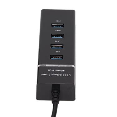 Imagem de Hub USB, propagação de alta velocidade, taxa de transmissão de 5 Gbps Hub USB de alta velocidade Design compacto para Linux para OS X para Windows