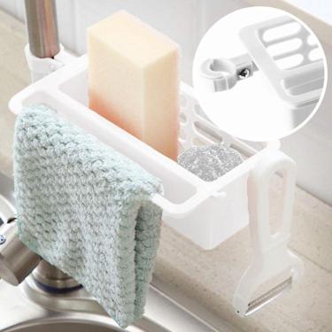 Imagem de Organizador De Pia Suporte P/ Torneira Detergente Pano Prato