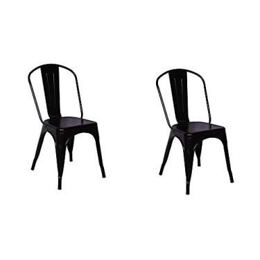 Imagem de Conjunto 2 Cadeiras Tolix Iron - Design - Preta