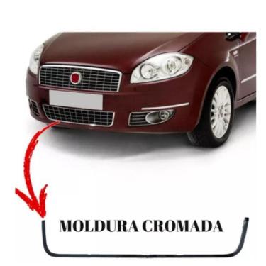 Imagem de Moldura Da Grade Inferior Dianteira Fiat Linea 2009 A 2016
