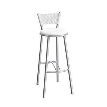 Imagem de Banco Luanda Cromada e Branco