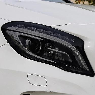 Imagem de LAVIYE Filme protetor do farol do carro adesivo TPU preto transparente, para Mercedes Benz GLA Classe X156 H247 GLA45 200 250 AMG