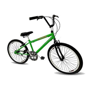 Imagem de Bicicleta aro 24 masculino tpo bmx sem marchas c/aero verde