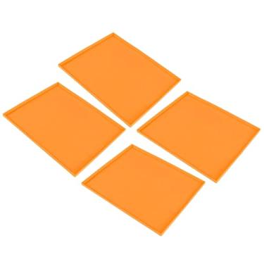 Imagem de 4 Unidades de Desidratador de Silicone, Bandejas de Desidratador de Couro de Frutas, Tapetes de Desidratador de Silicone, Folhas de Silicone Portáteis, Forro de Bandeja de