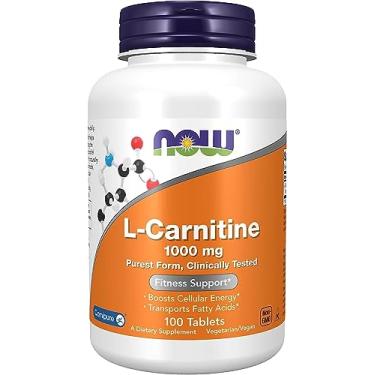 Imagem de L-carnitina NOW 1000 mg, 100 comprimidos