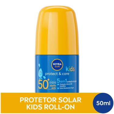 Imagem de Protetor Solar Infantil Nivea Sun Kids Protect & Care Roll-On FPS 50 50ml 50ml