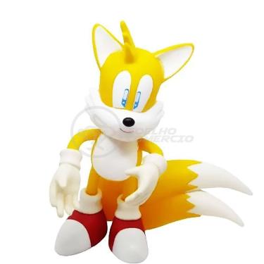 Imagem de Boneco Tails Articulado Grande Super Size 23cm Sonic World