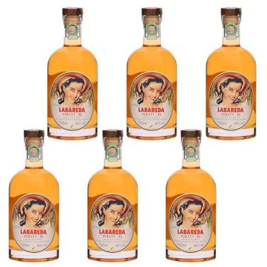 Imagem de Kit 6 Cachaças Labareda Paratiana 750 ml Artesanal Premium Premiada Paraty Destilada Presente Natal Drink Pinga Envelhecida Premium