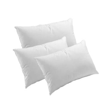 Imagem de Kit 3 Travesseiros Suporte Firme 50X70 Percal Microfibra