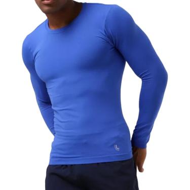 Imagem de Camiseta Lupo M/L Repelente Uv Masculino Azul Escuro-Masculino