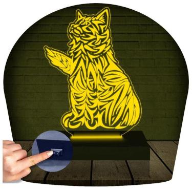 Imagem de Luminária Led 3D Gato Abajur 9 |