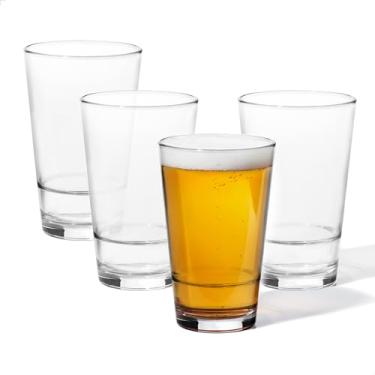 Imagem de TOSSWARE Conjunto de 4 copos de cerveja RESERVE de 473 ml, qualidade premium, seguro para lava-louças Tritan e resistente ao calor inquebrável, transparente