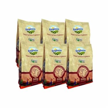 Imagem de Kit 6X: Feijão Carioca Orgânico Biorgânica 500g