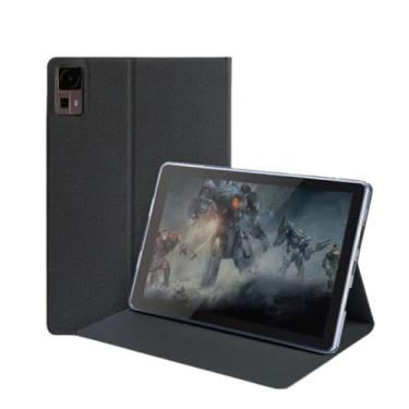 Imagem de Qiawum Capa fólio com suporte para tablet CHUWI Hipad 11 de 11 polegadas, capa fina de couro PU com vários ângulos de visão com função despertar/hibernar automática, capa protetora traseira rígida