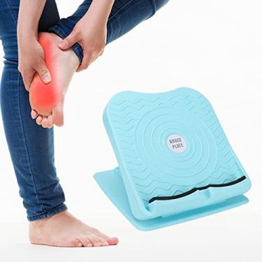 Imagem de Placa Inclinada, Placa Inclinada para Maca de Panturrilha de Treinamento Portátil Dobrável Ajustável para Fascite Plantar Azul, Melhora a Flexibilidade e Alivia a Dor