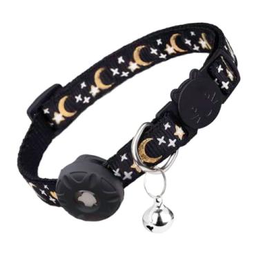 Imagem de Coleira para gatos AirTag, coleira de segurança para gatinhos com suporte para Airtag da Apple, linda coleira GPS para gatos com sino [preto], coleiras leves para gatos, gatinhos e filhotes