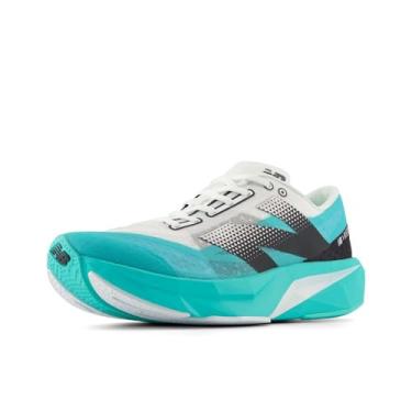 Imagem de New Balance FuelCell Rebel V4 Tênis de corrida masculino, Jade, branco e preto, 13 Wide