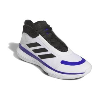 Imagem de adidas Tênis unissex adulto Bounce Legends, Branco/preto/azul lúcido, 11.5 Women/10.5 Men