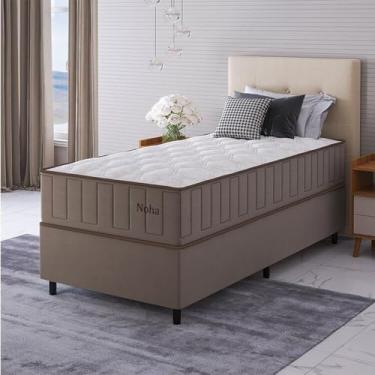 Imagem de Conjunto Colchão Mola Ensacada e Base Box Solteiro 67x88x188cm Noha Yescasa Pérola