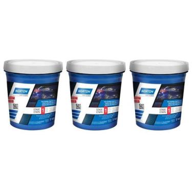 Imagem de Kit com 3 unidades - massa de polir base d'agua n.2 norton