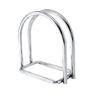 Imagem de Suporte Porta Guardanapo Papel De Mesa Arco Aço Cromado