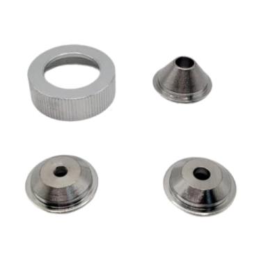 Imagem de Generic Kit de Spray Funil de Textura de Drywall, 3 Bicos de aço Inoxidável, Modelos de Spray Diy para Cadeiras de Jardim, Tetos, Bicicletas, Móveis