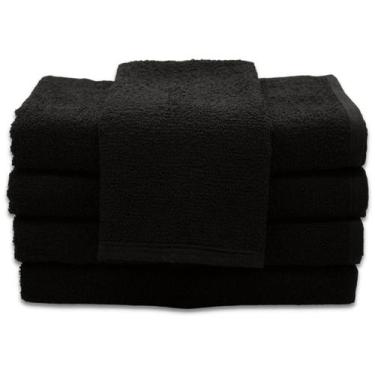 Imagem de Kit com 12 Toalhas de Rosto Para Salão de Beleza Soft - 40x60cm - Pret