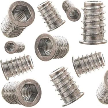 Imagem de 50 Peças - Bucha Americana Para Madeira 1/4 x 19mm - Fabio Ferragens