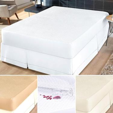 Imagem de Capa protetor colchão impermeável solteiro box antiácaro matelado gros