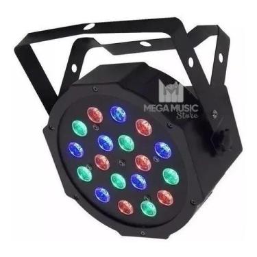 Imagem de Canhao De Led Par Led 18 Leds 1w Rgb Dmx Iluminacao Dj Festa - SHOWTEC