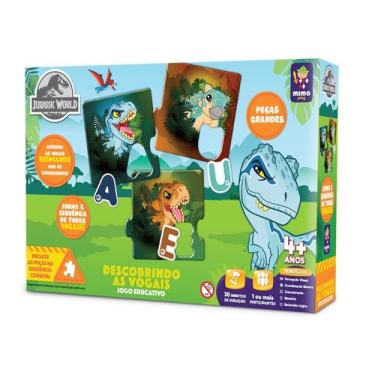 Imagem de Jogo Educativo - Descobrindo as Vogais Jurassic World - TCS