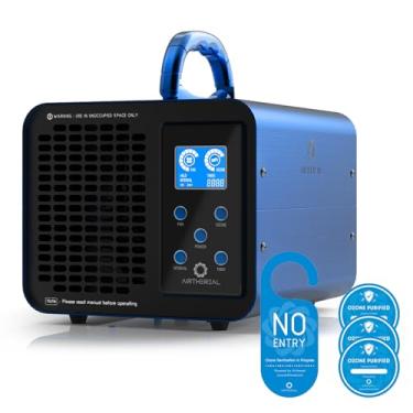 Imagem de Airthereal MA10K-PRODIGI Gerador de ozônio digital 10.000mg/h Máquina O3 de alta capacidade, ionizador removedor de odores - Configurações ajustáveis para qualquer tamanho de sala, azul