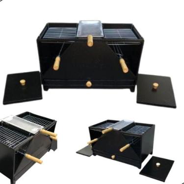 Imagem de Churrasqueira a Carvao Erta Mini Vulkano Espetos Giratório - Nossa Kas